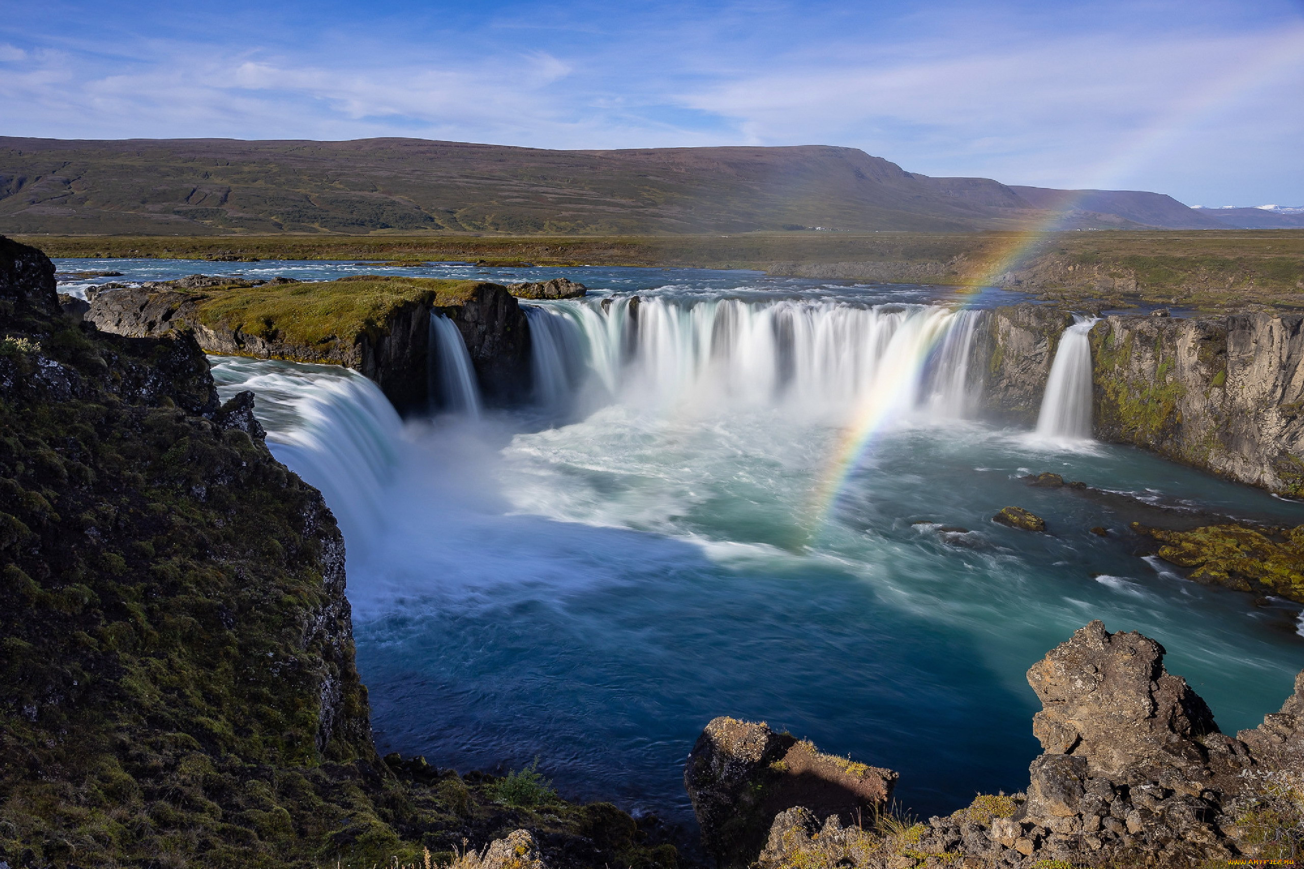 godafoss waterfall, iceland, , , godafoss, waterfall